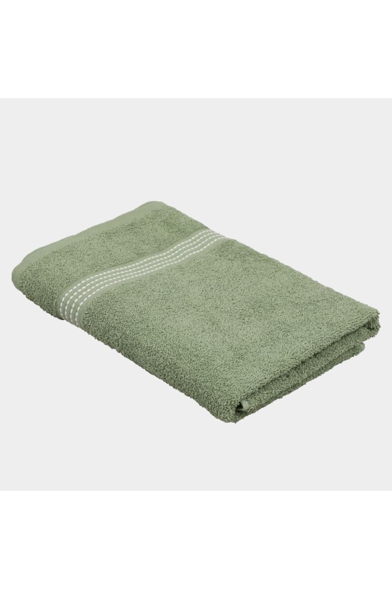 Home Beautiful 350 GSM Green Cotton Bath Towel - (M3157)