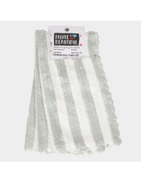 Home Beautiful 220 GSM Grey Microfiber Face Towel - (M3207)