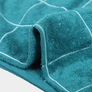 Home Beautiful 330 GSM Teal Blue Cotton Bath Towel - (M3095)