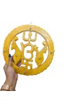 Wooden Om Key Holder for Wall | Decorative Key Stand with Hooks | Handcrafted Hindu Religious Wall Hanging for Home, Office & Temple