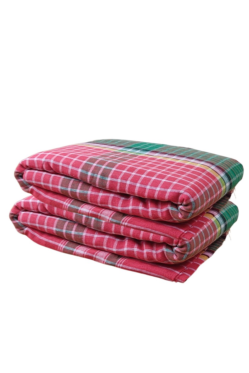 Vibrant Multicolour Cotton Gamcha | Soft, Absorbent, and Lightweight Towel for Bath, Travel, and Multipurpose Use (2)