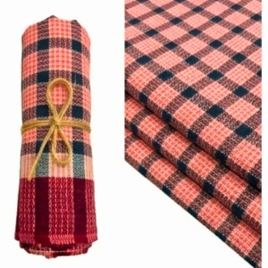Cotton Traditional Gamcha for Everyone 100% | Soft & Absorbent Multi-Color Checkered Bath Towel | Lightweight Quick Dry Cotton. (Multicolor)