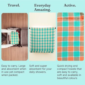 Hitech Sales Handloom Towels 100% Pure Cotton, Heavy Quality Bath, Face & Hand Towels (Pack of 4) - Multi-Color, Size 30 x 60 cm Hitech Sales Handloom Towels 100% Pure Cotton, Heavy Quality Bath, Face & Hand Towels (Pack of 4) - Multi-Color, Size 30 x 60 cm