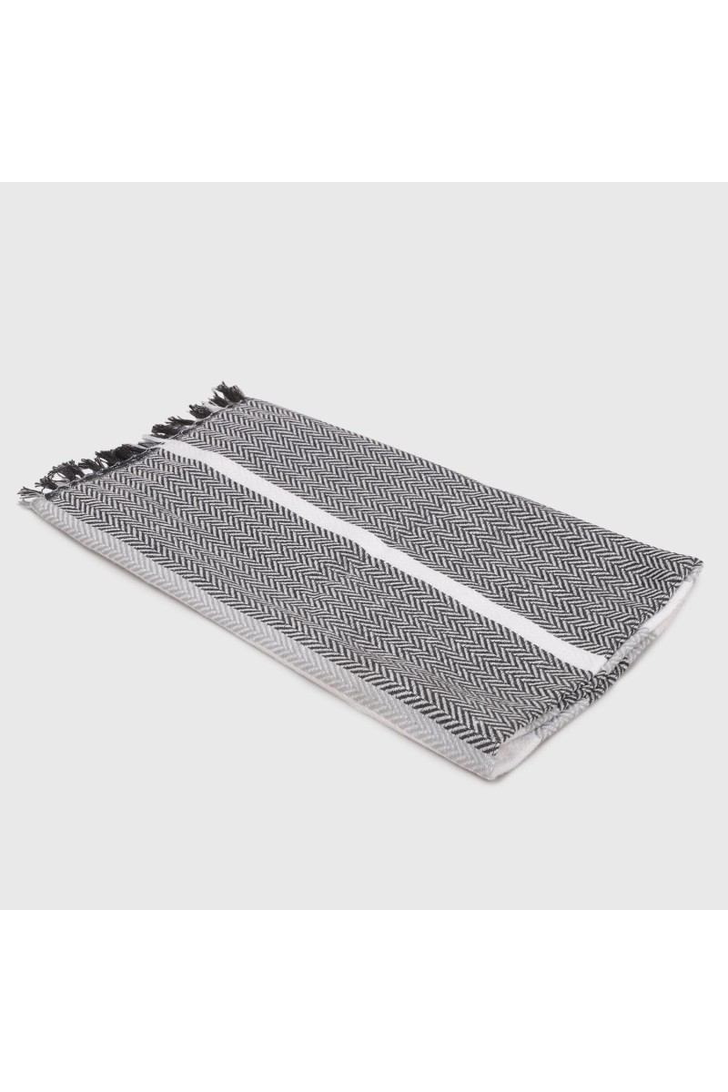 Home Beautiful 220 GSM Grey Cotton Blend Bath Towel - (M3211)