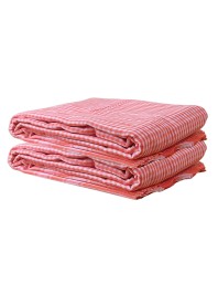 Vibrant Orange Colour Gamcha | Soft, Absorbent Cotton Towel for Bath, Travel, and Everyday Use (2)