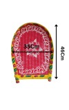 Handicrafts Bamboo Kulo Tray – Red Color Handmade & Hand-Painted Bamboo Soop/Basket for Puja, Home Decor, Storage & Gifting বাঁশের কুলো (13 x 18 inch)