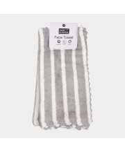 Home Beautiful 220 GSM Grey Microfiber Face Towel - (M3193)