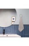 Home Beautiful Grey Polyester Washbasin Towel - (M3187)