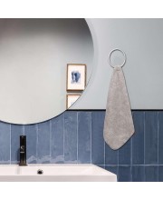 Home Beautiful Grey Polyester Washbasin Towel - (M3187)