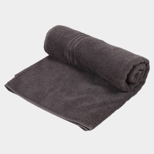Home Beautiful 300 GSM Dark Grey Microfiber Bath Towel - (M3233)
