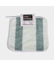 Home Beautiful 250 GSM Green Microfiber Face Towel - (M3203)