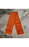 HiTechMart Namabali with Hare Krishna Print – Saffron Color Cotton Angavastram - Ram Naam Hindu Religious Cloth for Puja, Meditation & Spiritual Rituals - 58 x 34 inch