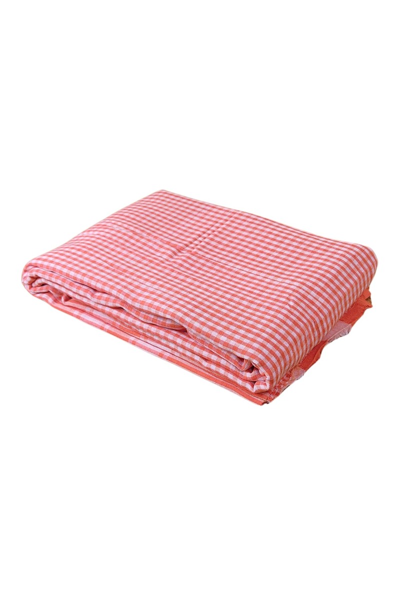 Vibrant Orange Colour Gamcha | Soft, Absorbent Cotton Towel for Bath, Travel, and Everyday Use (1)