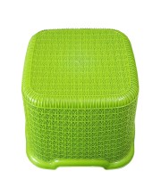 HiTechMart Durable Plastic Multipurpose Stool – Lightweight & Sturdy | Square Design with Anti-Slip Texture | Ideal for Home, Kitchen & Bathroom Use