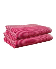 Hitech Sales Men's and Women's Soft Cotton Bengali Traditional Checkered Gamcha for Pooja and Religious Purpose, Bath (Red and White, Set of 2, 76 x 35 inch)