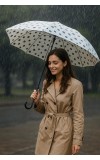 Umbrella For Rain Polka Dot Design, Windproof – Lightweight, Stylish With Power Botten.