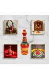 Multicolor Hancrafted Wooden Sindoor Dani – Hand-Painted Decorative Storage Box for Women & Home Utility