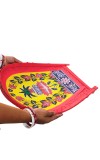 HiTechMart Bengal Handicrafts Bamboo Kulo Tray &ndash; Handmade & Hand-Painted Bamboo Soop/Basket for Puja, Home Decor, Storage & Gifting | Eco-Friendly Traditional Bengali Tray বাঁশের কুলো (13 x 17 inch)