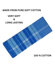 Traditional Blue Cotton Gamcha | Soft, Absorbent, and Lightweight Towel for Multipurpose Use – Ideal for Bath, Face, Travel & Gym (2) Traditional Blue Cotton Gamcha | Soft, Absorbent, and Lightweight Towel for Multipurpose Use – Ideal for Bath, Face, Travel & Gym (2)