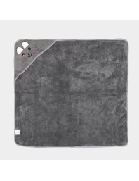 Home Beautiful 280 GSM Dark Grey Microfiber Baby Towel - (M3292)