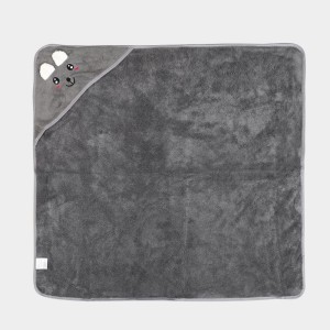 Home Beautiful 280 GSM Dark Grey Microfiber Baby Towel - (M3292)