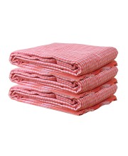 Vibrant Orange Colour Gamcha | Soft, Absorbent Cotton Towel for Bath, Travel, and Everyday Use (3)