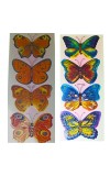 Decorative 8D Butterfly Wall Stickers –4 PCS Realistic 3D Butterfly Decals for Bedroom, Living Room, Nursery, Home Decor – Removable, Waterproof, Easy to Apply (Multicolor) (2)