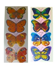 Decorative 8D Butterfly Wall Stickers –4 PCS Realistic 3D Butterfly Decals for Bedroom, Living Room, Nursery, Home Decor – Removable, Waterproof, Easy to Apply (Multicolor) (2)