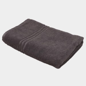 Home Beautiful 300 GSM Dark Grey Microfiber Bath Towel - (M3233)