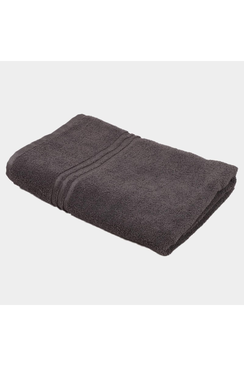 Home Beautiful 300 GSM Dark Grey Microfiber Bath Towel - (M3233)