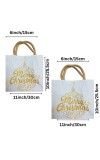 women's jute Tote Bag (set of 2)– Large Reusable Jute Burlap Bag with Handles, Ornament Design, Eco-Friendly Bag for Shopping, Parties & Decorations