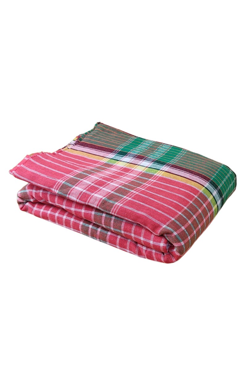 Vibrant Multicolour Cotton Gamcha | Soft, Absorbent, and Lightweight Towel for Bath, Travel, and Multipurpose Use (1)