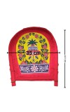 HiTechMart Bengal Handicrafts Bamboo Kulo Tray &ndash; Handmade & Hand-Painted Bamboo Soop/Basket for Puja, Home Decor, Storage & Gifting | Eco-Friendly Traditional Bengali Tray বাঁশের কুলো (13 x 17 inch)