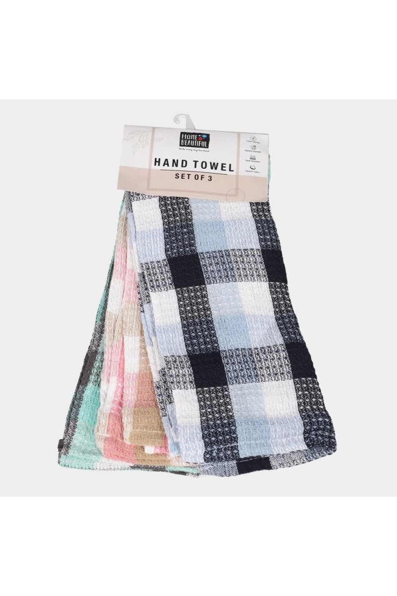 Home Beautiful 250 GSM White South Cotton Hand Towel - (M3132)