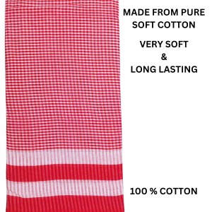 Traditional Red Cotton Gamcha | Absorbent, Lightweight Towel for Bath, Face, Travel & Multipurpose Use (1) Traditional Red Cotton Gamcha | Absorbent, Lightweight Towel for Bath, Face, Travel & Multipurpose Use (1)