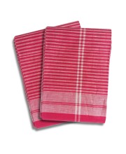 Hitech Sales Men's and Women's Soft Cotton Bengali Traditional Checkered Gamcha for Pooja and Religious Purpose, Bath (Red and White, Set of 2, 76 x 35 inch) Hitech Sales Men's and Women's Soft Cotton Bengali Traditional Checkered Gamcha for Pooja and Religious Purpose, Bath (Red and White, Set of 2, 76 x 35 inch)