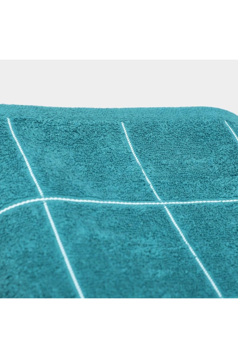 Home Beautiful 330 GSM Teal Blue Cotton Bath Towel - (M3095)