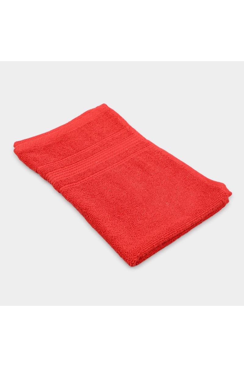 Home Beautiful 500 GSM Red Cotton Hand Towel - (M3023)