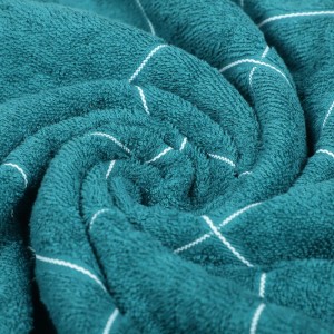 Home Beautiful 330 GSM Teal Blue Cotton Bath Towel - (M3095)