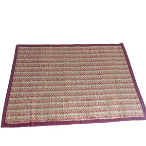 Traditional Chatai Asan | Foldable Floor Sitting Mat for Puja, Yoga, Meditation & Home Use | Eco-Friendly Straw Mat | Lightweight & Portable