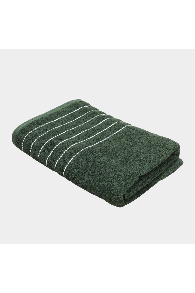 Home Beautiful 420 GSM Green Cotton Bath Towel - (M3176)