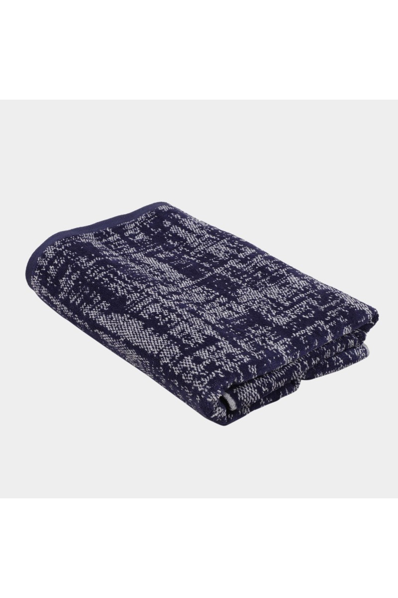 Home Beautiful 450 GSM Blue Cotton Bath Towel - (M3180)