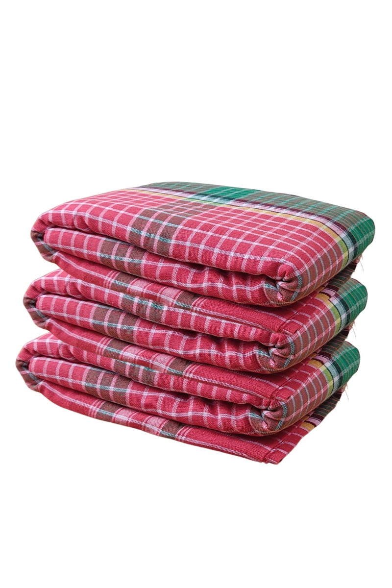 Vibrant Multicolour Cotton Gamcha | Soft, Absorbent, and Lightweight Towel for Bath, Travel, and Multipurpose Use (3)