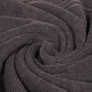 Home Beautiful 300 GSM Dark Grey Microfiber Bath Towel - (M3233)