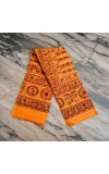 HiTechMart Namabali with Hare Krishna Print – Saffron Color Cotton Angavastram - Ram Naam Hindu Religious Cloth for Puja, Meditation & Spiritual Rituals