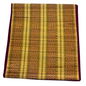 Ashan Traditional Handwoven Straw Mats – Foldable Floor Carpets for Home, Outdoor, Yoga, Picnic – Durable & Lightweight (Combo of 2, Multicolor)