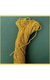 HiTechMart 1MM Thick Metallic Zari Threads for Jewellery Making, Bracelet Making, Zari Thread for Aari Work, Embroidery Work, Dori/Rope/Dhaga (Yellow Gold Color)