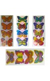 Decorative 8D Butterfly Wall Stickers – 4 PCS Realistic 3D Butterfly Decals for Bedroom, Living Room, Nursery, Home Decor – Removable, Waterproof, Easy to Apply (Multicolor) (4)