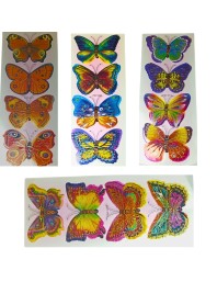 Decorative 8D Butterfly Wall Stickers – 4 PCS Realistic 3D Butterfly Decals for Bedroom, Living Room, Nursery, Home Decor – Removable, Waterproof, Easy to Apply (Multicolor) (4)