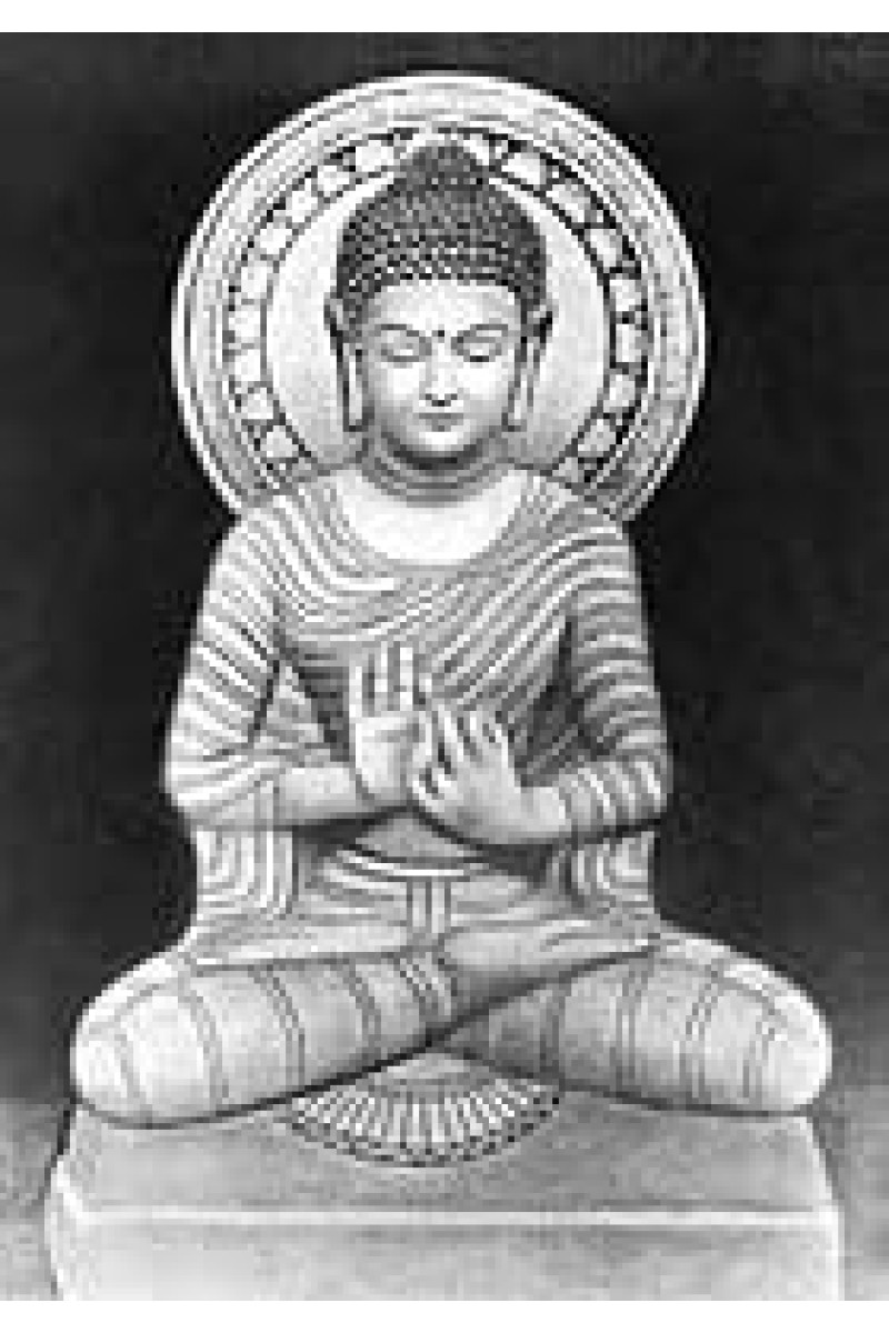 Elevate Your Space with Buddha's Serenity: Wood-Laminated Buddha Photo